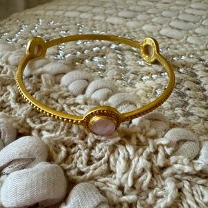 Julie Vos Pink Stone Bangle 🎀